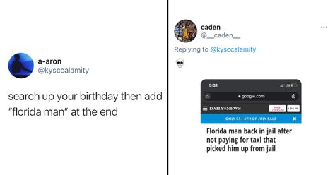 Viral Twitter Thread Has People Doing The "Florida Man Birthday ...