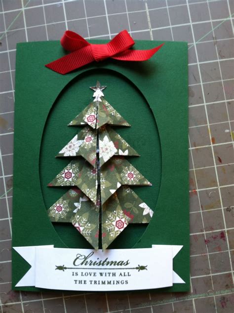 Paper folding Christmas card | Christmas card crafts, Customizable ...