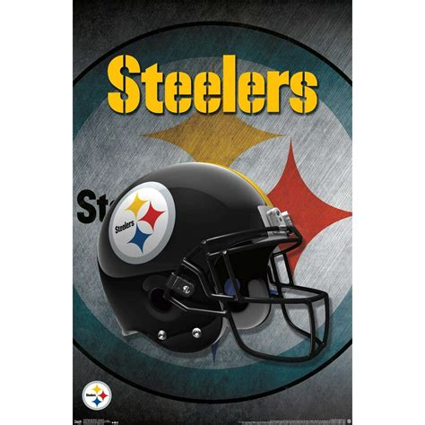 Trends International Printed Pittsburgh Steelers Posters, 14.72" x 22. ...