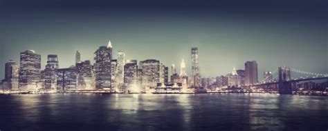 New York City Panorama Night Concept — Stock Photo © Rawpixel #71528189