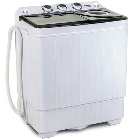 KUPPET Compact Twin Tub Portable Mini Washing Machine 26lbs Capacity, Washer(18lbs)&Spiner(8lbs ...