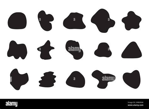 Abstract organic shapes collection. Silhouette Vector forms. Modern art ...