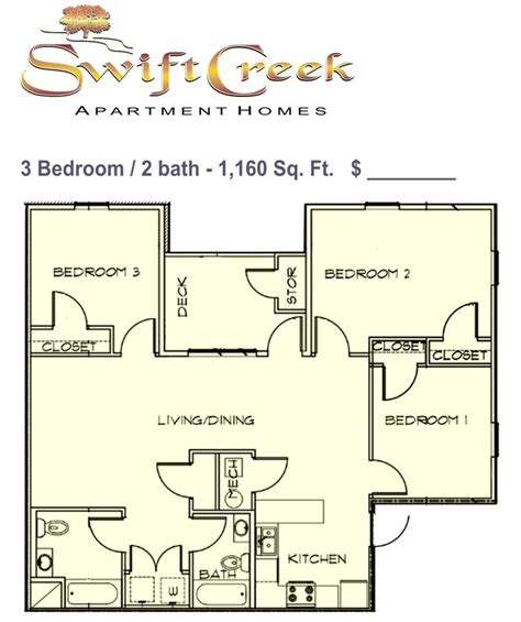 White Creek Apartments Floor Plan - floorplans.click