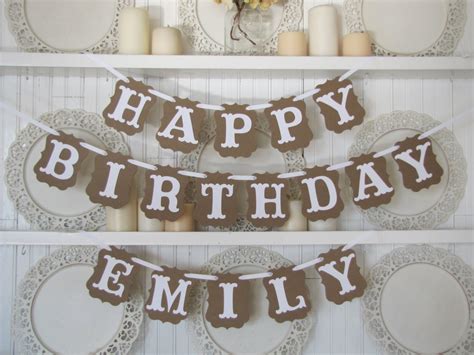 Custom Name HAPPY BIRTHDAY Banner Birthday Sign Birthday