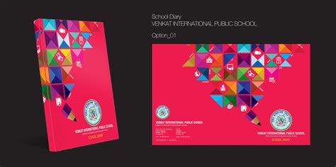 School Diary Cover Page Design :: Behance