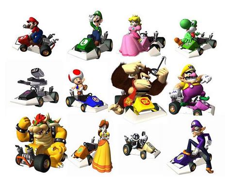 Mario Kart DS characters | Mario kart 7, Mario kart ds, Mario