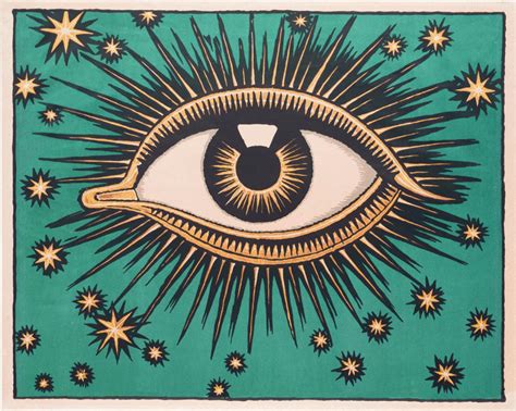 All Seeing Eye art print Stars wall art Celestial decor Eye | Etsy in ...