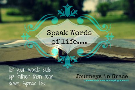 Make a Difference Challenge- Speak Life Words - Journeys in Grace