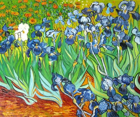 Irises - Vincent Van Gogh - Oil Painting Reproduction at overstockArt.com | Van gogh irises ...