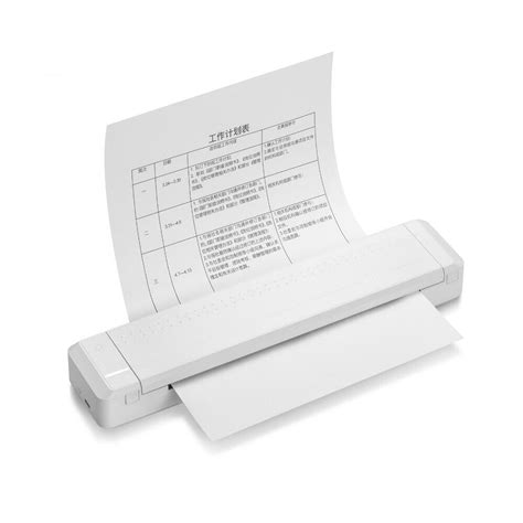 A4 paper printer portable photo printer direct thermal transfer printer mobile printer bt ...