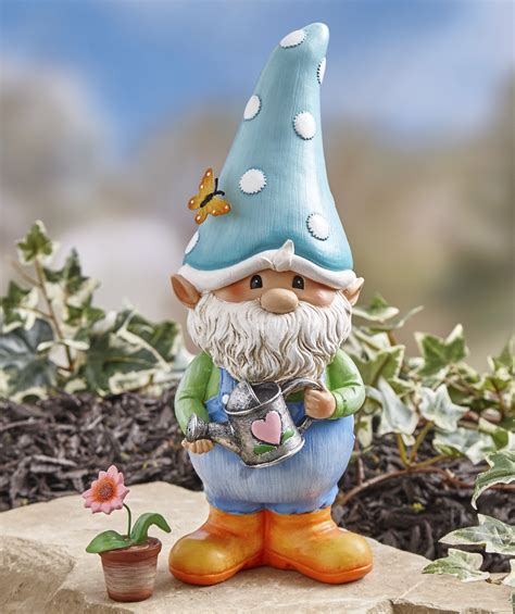 Garden Gnome Decorative Man Lawn Statue with Flower Pot - Gnorm - Walmart.com - Walmart.com