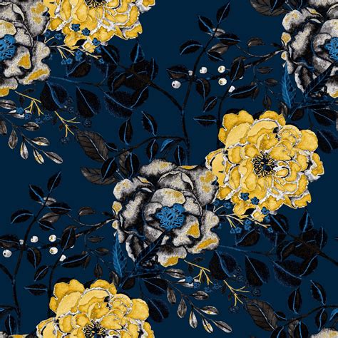 Blue and Yellow Floral Wallpapers - Top Free Blue and Yellow Floral ...