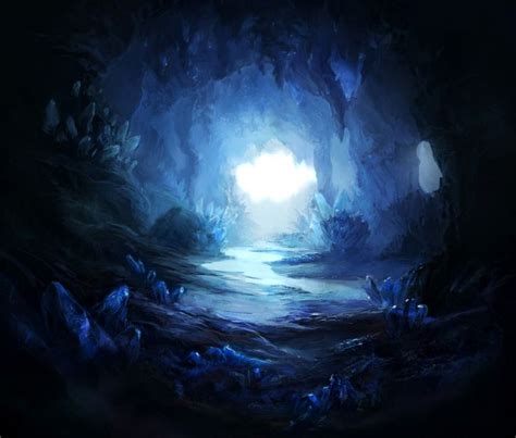 Guide Me | Fantasy landscape, Fantasy landscapes, Crystal cave