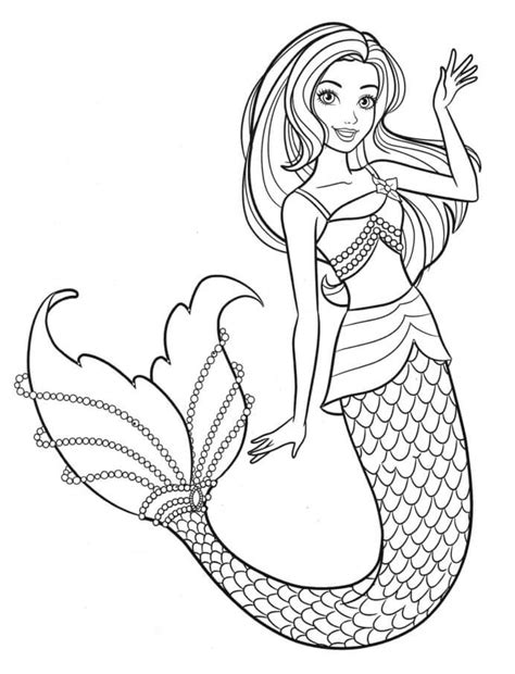 Dibujos de Sirena para colorear e imprimir– ColoringOnly.Com