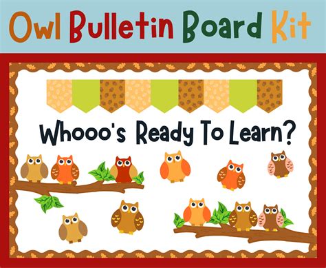 Owl Bulletin Board Kit Cute Owl Theme for Your Classroom - Etsy