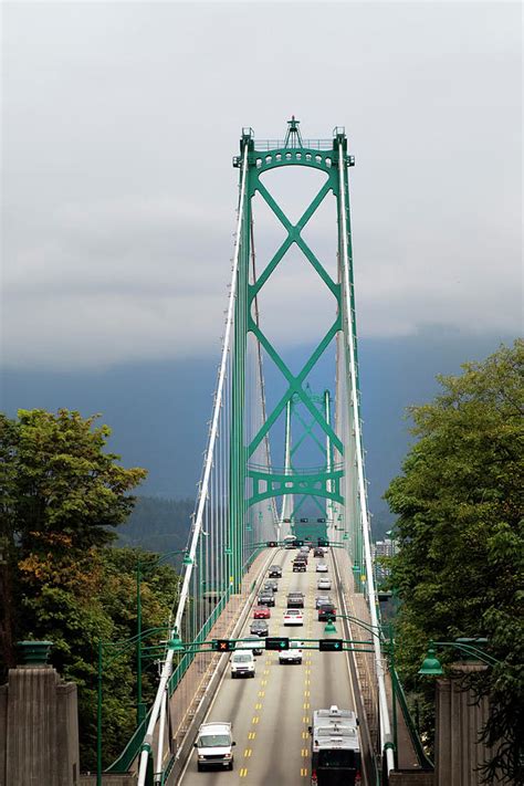 Lions Gate Bridge, Vancouver, Bc, Canada Photograph by Toos - Fine Art ...