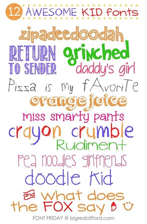 font friday :: new favorite kid & handwriting fonts | Invitation for ...