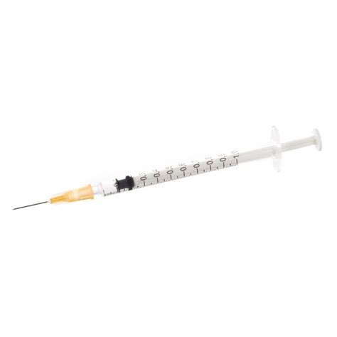 Plastipak 1ml Syringe With Needle 25G (Orange) 16mm