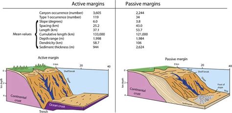 9 Geomorphic aspects contrasting submarine canyons incising active and ...