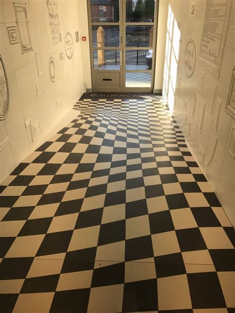 Optical Illusion Floor Art