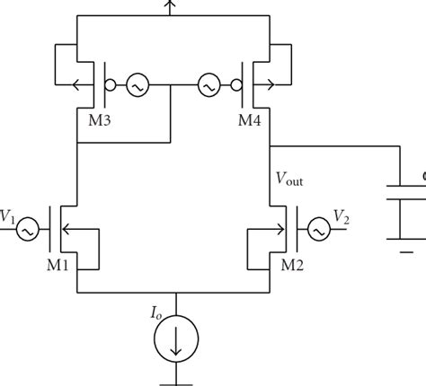 Differential amplifier. | Download Scientific Diagram