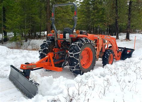 Snow removal opinions--Rear blade or clamp on plow?? | OrangeTractorTalks - Everything Kubota