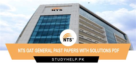 NTS GAT General Past Papers With Solutions Pdf 2024