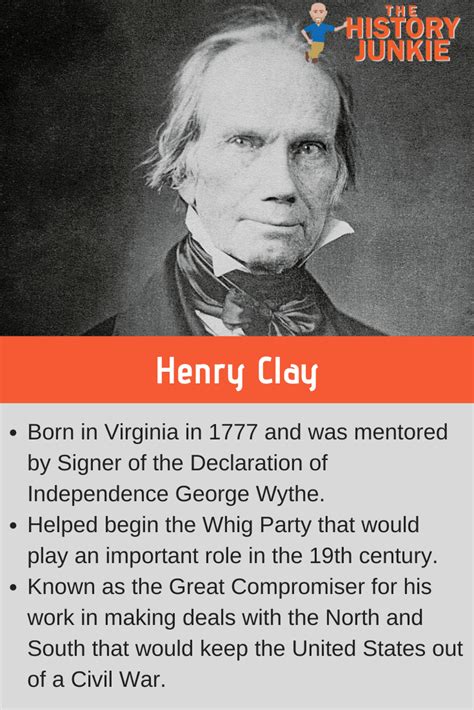 Henry Clay Facts and Accomplishments - The History Junkie