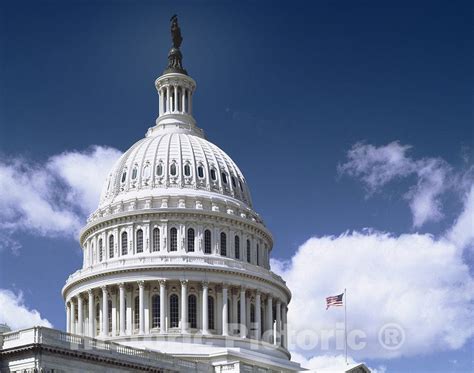 Washington, D.C. Photo - U.S. Capitol Dome, Washington, D.C. - Historic Pictoric