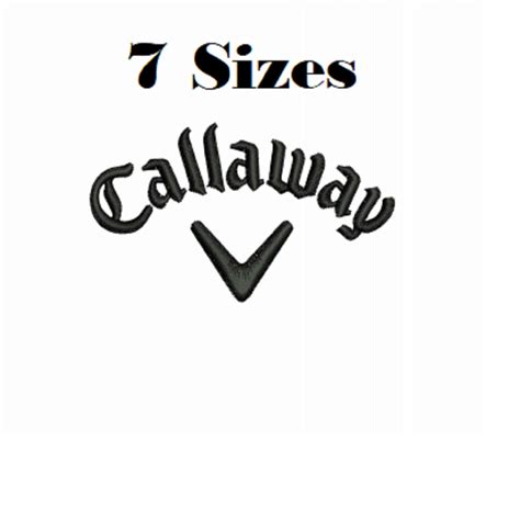 Callaway Golf Logo Digital Embroidery Design File 7 Sizes All | Etsy