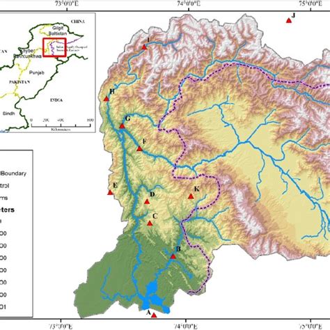 Geographical location of the Jhelum River basin. | Download Scientific ...