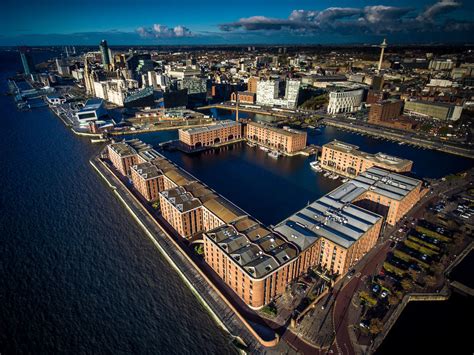 The Albert Dock Liverpool - some Drone Aerial photos from the air ...