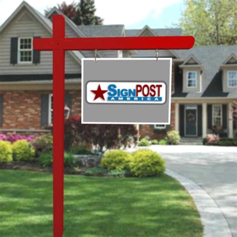RED Real Estate Sign Post - SignPOST America