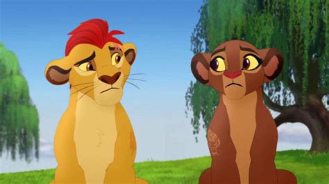 The Lion Guard Kion And Rani Wrestle