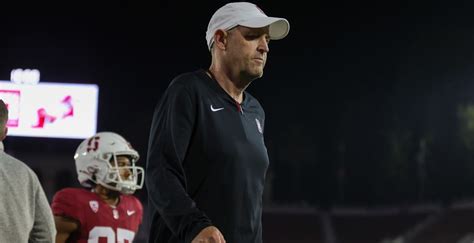 Stanford coach Troy Taylor reacts to loss against former team