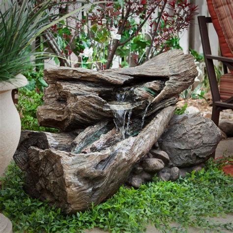 garden ideas Indoor Water Fountains Rock Water Feature Front Yard ...