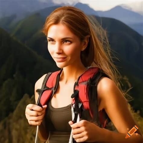 Woman hiking in nature