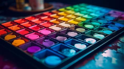 Premium AI Image | Colorful paint palette