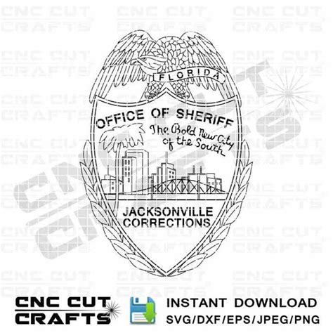 Jacksonville Corrections Sheriff office svg logo badge emblem | Etsy