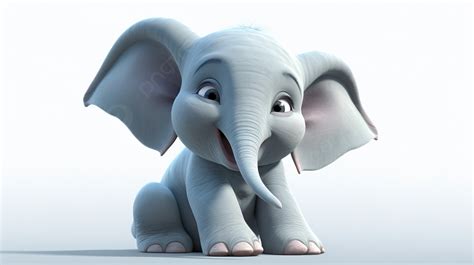 Cartoon Elephant Sitting In A White Area Background, Picture Of Horton, Business, Canada ...