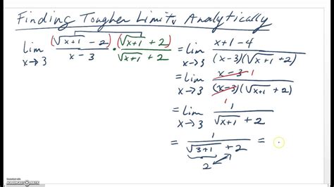 AP Calculus - Finding Limits Analytically (Two Examples) - YouTube