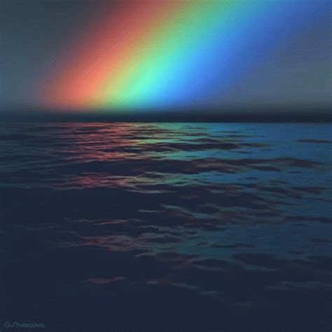 Rainbow Ocean GIF - Rainbow Ocean Waves - Discover & Share GIFs