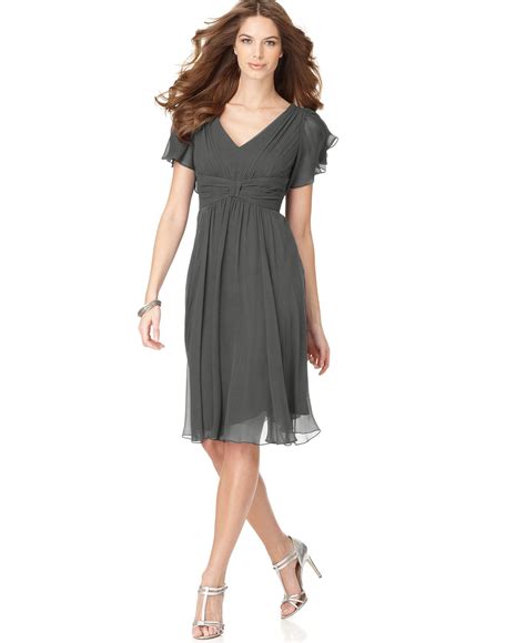 @macy's | Chiffon dress, Womens wedding dresses, Dresses