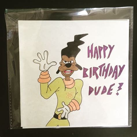 Handmade Card Goofy Movie Disney Powerline Happy Birthday Cards | Happy ...