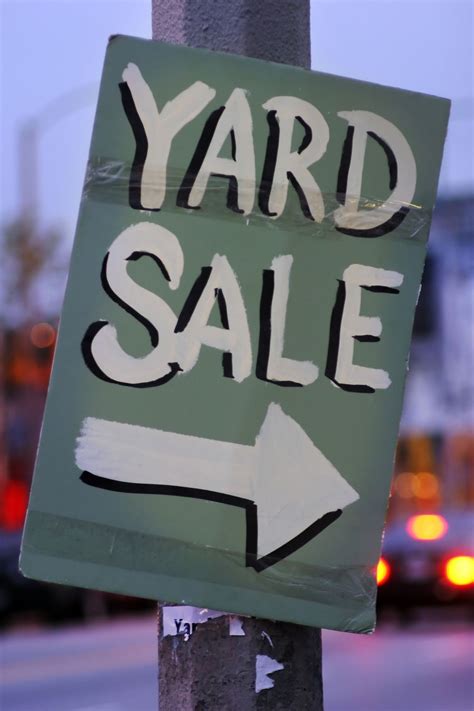 #3 – Characteristics of Successful Yard Sales (Part 1 of 3) | Yard sale signs, For sale sign ...