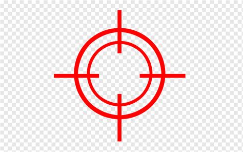 Red target icon, Reticle Icon, Target, sticker, sign, design png | PNGWing