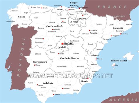 Political Map Of Spain – Zip Code Map