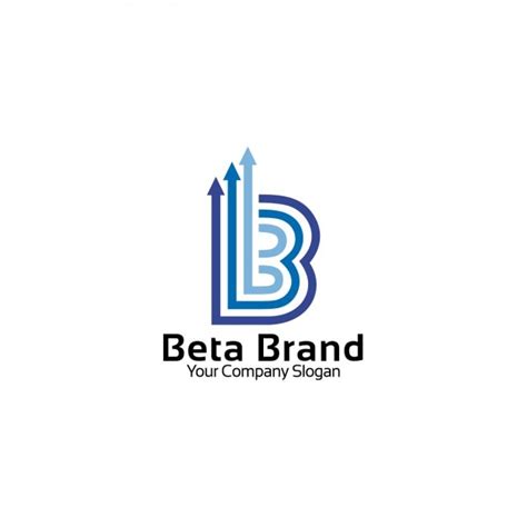 Free Vector | Beta brand logo