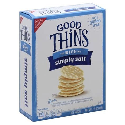 Good Thins Gluten-Free Rice Crackers, Simply Salt Flavor