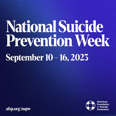 National Suicide Prevention Week | AFSP